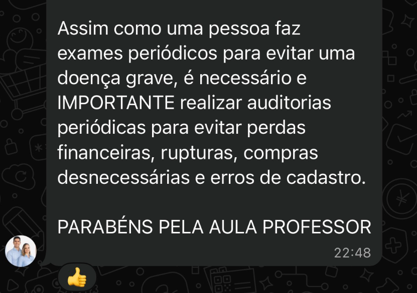 Depoimento sobre auditorias periódicas